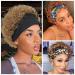 Pixie Cut Curly Bob Headband Wig - Ombre Blonde Human Hair Wig for Black Women - 8 Inch, 150% Density - Buy Online on GoSupps.com