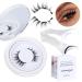 Wispy Magnetic Eyelashes Reusable Magnetic Lashes without Eyeliner Natural Look Magnetic Eyelashes with Applicator Easy to Wear No Glue & No Makeup Remover Magnetic-02CT