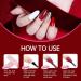 Beauty7 Gel Nail Polish Set 6 Colors Red Glitter Milky UV LED Gel Nail Polish Soak Off Nail Gel Nail Design Nail Art Set - Buy Online on GoSupps.com