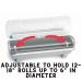 Tablecraft Kenkut Film Wrapper Dispenser with Slide Cutter - Heavy Duty Plastic Wrap and Aluminum Foil Holder for Restaurant Kitchen - Buy Online on GoSupps.com