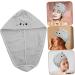 SKISUNO Dry Hair Cap Turbins for Ladies Curly Hair Hat Fast Drying Towel Womens Hats Bath Water Absorbent Drying Hat Mini Witch Hats for Crafts Dry Hair Towel Cap Girl Hat Coral Fleece Grey 63X22X1CM - Buy Online on GoSupps.com