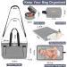 Shop Multi-Functional Diaper Bag for Babies | 7 Pieces | Large Mom Bag with Portable Changing Pad & Organizer Pockets - Perfect for Travel & Hospital Use | Gray - Buy Online on GoSupps.com