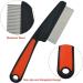 LIDOUK Flea Comb for Dog Cat Flea Lice Tear Stain Remover Pet Combs Fine Tooth Grooming Removal Tool - Buy Online on GoSupps.com