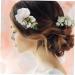 DOITOOL Flower Shape Hair Decor Bridal Hair Accessories Wedding Bride Hair Comb Silk Flower Hair Ornament - Buy Online on GoSupps.com