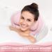 DIGIFOX Pink Bath Pillow - Ergonomic Tencel Spa Cushion for Tub Relaxation - Luxury 4D Air Mesh Head and Neck Support - Breathable Bath Accessories - Buy Online on GoSupps.com