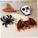 FRCOLOR 20 Pairs Halloween Hair Clips Goth Skull Hair Clips Ghost Bat Clips Spider Hair Clip Barrettes for Hair Hair Accessories Spider Hairpin Halloween Barrette Felt - Buy Online on GoSupps.com