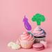 Vegetables Cupcake Toppers Farmer Themed Party Cake Decor Red&Green Glitter Cake Decorations for Baby Shower Vegetable Themed Birthday Party Supplies - 24pcs - Buy Online on GoSupps.com