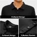Women's Long Sleeve Polo Shirt UPF50+ Sun Protection - Black, Large - Buy Online on GoSupps.com