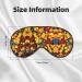 Colorful Brick Print Unisex Sleep Mask | Double-Sided Eye Mask for Sound Sleep & Skin Care - Buy Online on GoSupps.com