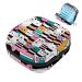 Colorful hipster cat loop cardiac pattern women's binding-storage bag large menstrual cup cylinder pocket with zipper periodic inserts bags panty lips tampons for girls and women multi-colored 05