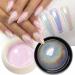 GZMAYUEN Holographic Nail Powder and Pink Mermaid Powder for Nails 2 Colors Rose Aurora Nail Chrome Powders Metallic Nail Glitter Powder Set 3