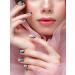 Marble Nail Art Polish Stickers - 12 Sheet Self Adhesive Wraps by Kalolary with Nail File - DIY Nail Art Decoration for Women and Girls - Buy Online on GoSupps.com