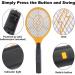 2 Pack Zapper Electric Zapper - Indoor Outdoor Zapping Racket for Control - Safe to Touch with 3-Layer Safety Mesh - Buy Online on GoSupps.com