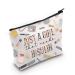 WZMPA Diabetes Insulin Makeup Bag Diabetes Awareness Gifts Just A Gil That Needs Insulin Zipper Pouch Cosmetic Bag Diabetic Supply Kit Just a girl insulin Fit