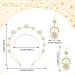 Amabro Halo Crown Stars Crystal Headband Goddess Crown Halo Headband with Sun Moon Earrings Glitter Rhinestone Tiara Hair Band Accessories for Women Boho Bridal Wedding Headpiece(Gold) - Buy Online on GoSupps.com