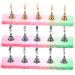 minkissy 3 Sets Artificial Nails Display Holder Fake Nails Display Holder Fake Nail Tips Training Nail Stands Nail Holder for Painting Nails Crystal Stand Acrylic With Base
