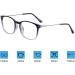 Blue Light Blocking Computer Glasses Anti Radiation - Blocking Eye Strain Transparent Black - Buy Online on GoSupps.com