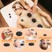 Premium Hot Stone Massage Set - 9 Basalt Stones for Therapy & Relaxation | Ideal for Spas & Home Use - Buy Online on GoSupps.com