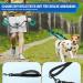 Slowton Double Linen Dog Leash for 2 Dogs - 360 Rotatable Reflective Shock-Damping with 3 Padded Handles - Ideal for Large Dogs (11-68 kg) - Black - Buy Online on GoSupps.com