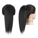 Buy Fine Ponytail Extensions - Smooth Long Clip-In Braid Hair Extensions for Women | 30 cm Natural Black - Buy Online on GoSupps.com