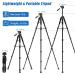 Professional Heavy Duty Camera Tripod Stand - Compatible with DSLR, Canon, Nikon, iPhone - Max Load 15 LB - Black - Buy Online on GoSupps.com