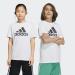 Buy adidas Unisex Kids Essentials Big Logo Cotton T-Shirt - Short Sleeve (1 Pack) in White/Black | International Shipping Available - Buy Online on GoSupps.com