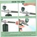 Airbrush Makeup Kit & Facial Moisturizer Portable Stainless Steel Nail Decorating Set for Flawless Results - Buy Online on GoSupps.com