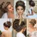 Messy Bun Hair Piece for Women Messy Bun Hair Pieces Elastic Drawstring Wave Curly Chignon Hairpiece Clip in Curly Hair Extension Short Synthetic Ponytail Extension for Women Fake Hair Accessories LF01-2-33 - Buy Online on GoSupps.com