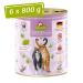 Granapet Delicatessen Lamb & Truthahn 6 x 800 g wet food for cats cat food for gourmets food without cereals & without sugar additives Lamb & turkey 800 g (6 Pack)