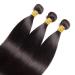 Huarisi Brazilian Straight Hair 3 Bundles | 14 16 18 Inch | Grade 7A Virgin Human Hair Extensions | Unprocessed Double Weft Natural Color - Buy Online on GoSupps.com