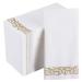 100 Pack Disposable Bathroom Napkins, Single-Use Guest Towels, Soft and Absorbent Linen-Feel Paper Hand Towels for Kitchen, Parties, Weddings, Dinners or Events, Gold Gold Napkins
