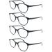 Set of 4 Round Reading Glasses for Men & Women - Stylish Comfortable +0.50 High-Quality Eyewear - International Shipping Available - Buy Online on GoSupps.com