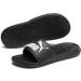PUMA Unisex Adults Popcat 20 Slide Sandals - 43 EU | Black & White Comfort for All | International Shipping Available - Buy Online on GoSupps.com