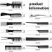 PLASTIFIC 10Pcs Hairdressing Comb Set - Professional Barber Salon Gift in Black - Portable Styling Kit for Women and Men - Buy Online on GoSupps.com