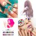 5800 Pieces Multicolored Rhinestones for Nail Art DIY Crafts & Carnival - Glittering Gems with Tweezers - Buy Online on GoSupps.com
