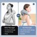 Wireless Neck Massage Device with Warmth - Electric Shiatsu Pain Relief for Upper & Lower Back Adjustable Straps - Buy Online on GoSupps.com