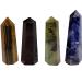 Chakra Crystal Wand Set - Tiger's Eye, Labradorite, Black Lapis, Healing Gemstones - Buy Online on GoSupps.com