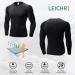 Men's Long Sleeve Compression Shirt - Quick Dry Base-Layer for Sports & Running | Black - Large - Buy Online on GoSupps.com