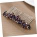 Ipetboom hair comb Splitter dress colored diamond hair comb clips knot top headband real hair side fringe European and American hair curler hair rhinestone bridal hair accessories - Buy Online on GoSupps.com