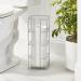 mDesign Chrome Toilet Paper Reserve Stand - 3-Jumbo Roll Storage Canister for Bathroom - Free-Standing Holder for Under Sink, Vanity, Cabinet - Citi Collection - Buy Online on GoSupps.com