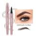 Microblading Eyebrow Pen - Magic 4-Tip Dark Coffee Pencil for Natural-Looking Defined Brows | Shop Internationally - Buy Online on GoSupps.com