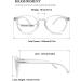 Lanomi Round Reading Glasses with Blue Light Filter | Spring Hinge Oval Glasses for Men & Women | Fashionable 1.25x Visual Aid - Buy Online on GoSupps.com