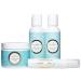 LaLicious Sugar Reef Travel Set - Whipped Sugar Scrub Shower Gel Body Butter & Oil in Luxe Makeup Bag - 4 Piece Kit for Glowing Skin - Buy Online on GoSupps.com
