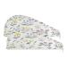 Colorful Ethnic Ornament Flower Dry Hair Cap 2 Piece Quick Drying Towel Set with Button Headband Super Absorbent Soft & Comfortable