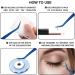 PHLASH TOOLS Pack of 6 Eyelash Extension Tweezers Set - Professional Japanese Stainless Steel Kit for Precision Lash Application - Curved, Straight, Isolation, L-Type, Volume Tweezers - Blue - Buy Online on GoSupps.com