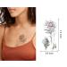 30pcs Waterproof Flower Temporary Tattoos for Women L7.5xW3.6 - Trendy and Stylish Designs - Buy Online on GoSupps.com