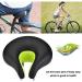 Xanperex Black Dual Rail No Nose Gel Bike Seat Cushion for Men/Women - Comfortable Bicycle Seat for Mountain, Cruiser, Indoor, Spin Bikes - Buy Online on GoSupps.com