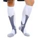 Feifanshop sports compression stockings Support stockings travel socks knee socks thrombosis socks compression stockings compression socks women white s/m (EU 35-39)