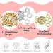Stosts Layered Necklace Clasps - 2 Pack 3 Strand Jewelry Spacers for Tangle-Free Layering - Gold & Silver Flower Design - Buy Online on GoSupps.com