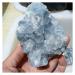 Natural Crystal Rough 390g Natural Rough Blue Crystal geode Cluster Specimen raw Gemstone Quartz Hole Cluster fengshui Decor
